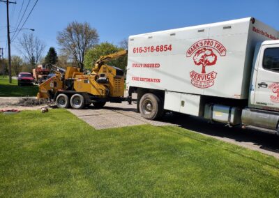 Marks Professional Tree Service Trucks and Tree Trimming